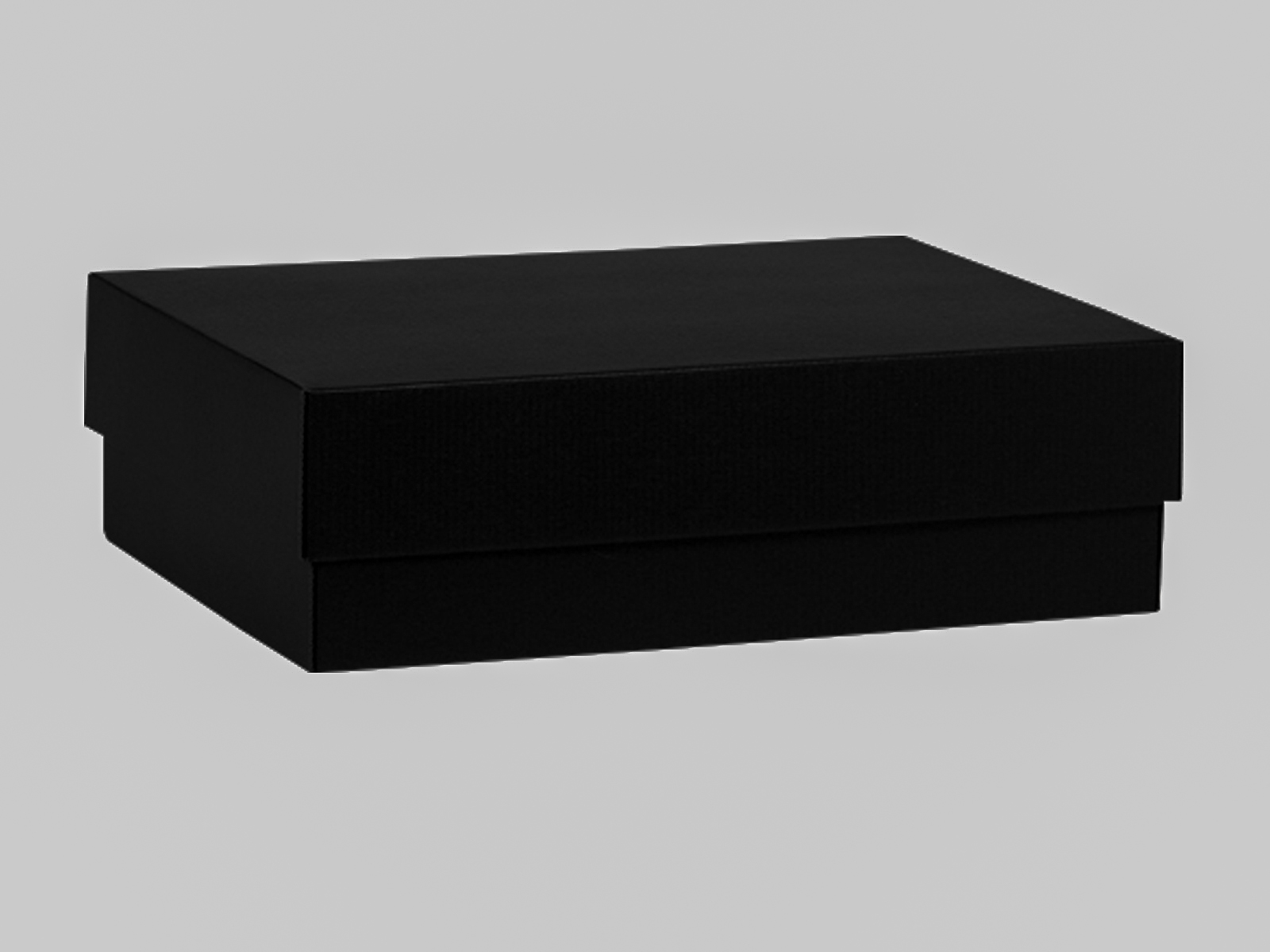 Rectangle Box and Lid 330X250X100mm High Black Berica