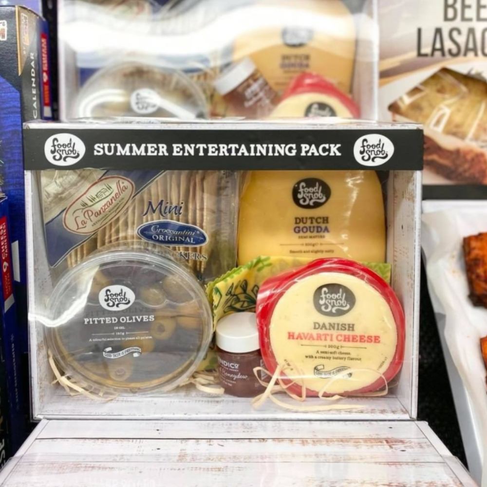 Small Hamper Tray, 250L x 190W x 96H mm, White Wash/Wooden Design Print