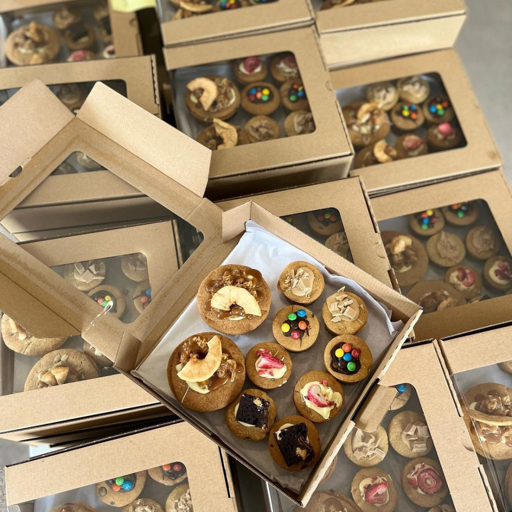 Quiche Box with Window, 180L x 180W x 65H mm (7 x 7 x 2.5"), Natural Kraft