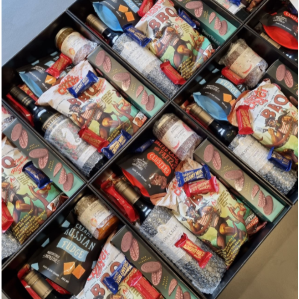 Rectangle Gift Box and Lid 330L 250W x 100H mm, Black