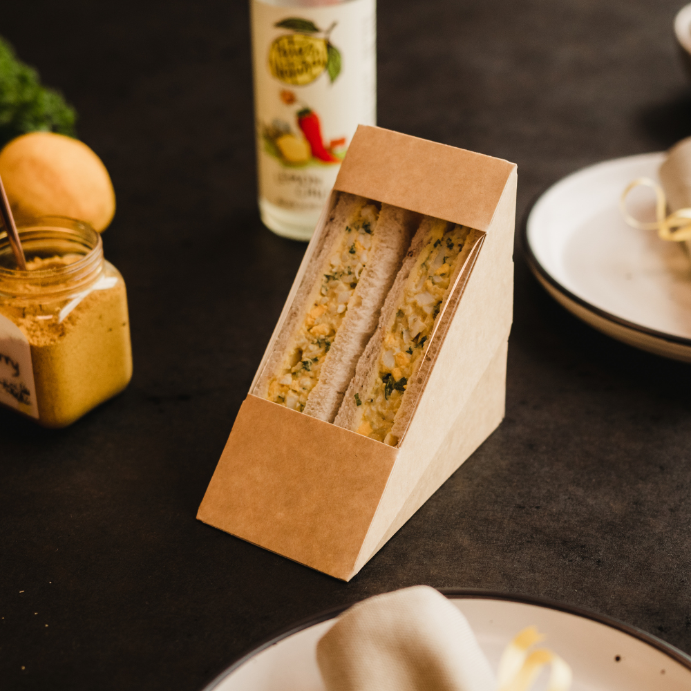 Pre-Assembled Food Tray, 140L x 115W x 25H mm, Natural Kraft